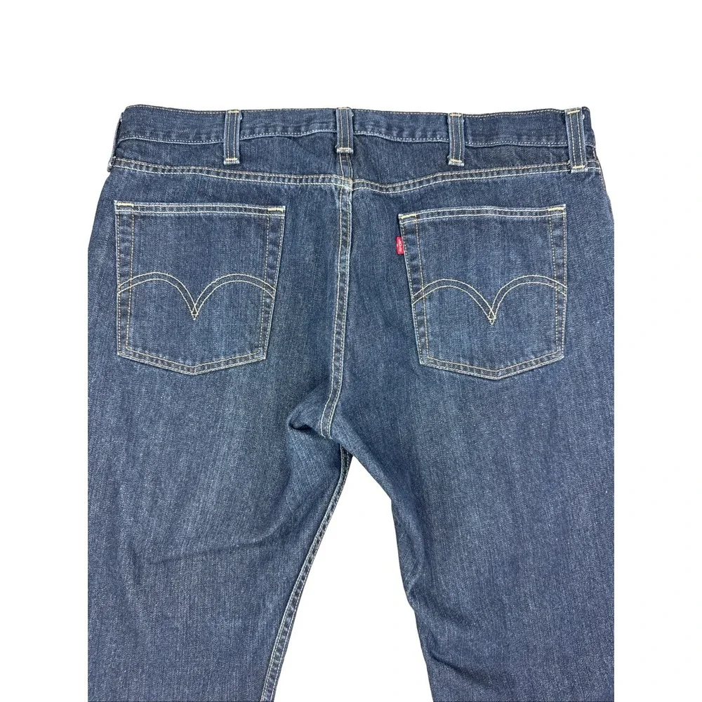 Levi's 514 Jeans Men's 40X30 Slim Straight Blue Denim Dark Wash 100% Cotton